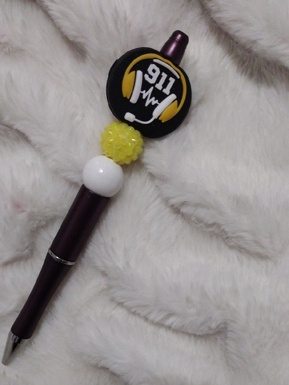 911 Dispatcher Beaded Pen